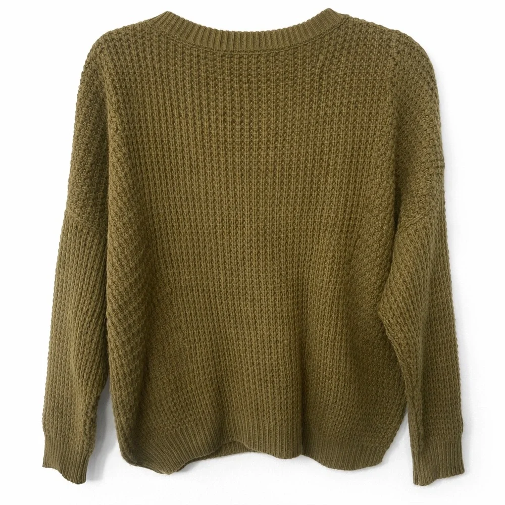 Madewell Olive Crew Neck Sweater - Picture 3 of 7